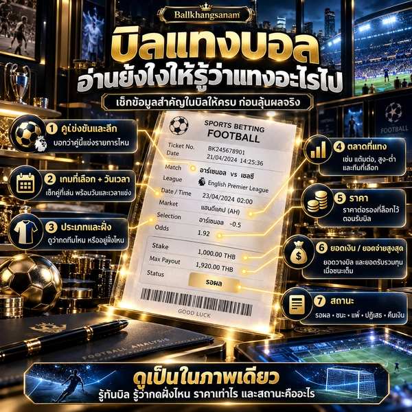แทงบอล สำหรับมือใหม่ ทายถูกแต่ยังเสียเงิน เพราะอ่านราคาผิดหรือไม่รู้กติกา คู่มือสรุปพื้นฐานแทงบอลออนไลน์ครบ พร้อมระบบออโต้ในที่เดียว